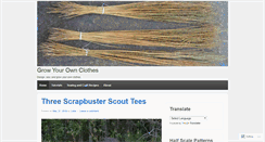 Desktop Screenshot of growyourownclothes.com