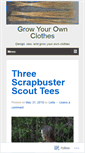 Mobile Screenshot of growyourownclothes.com